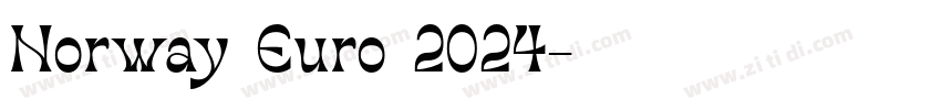 Norway Euro 2024字体转换